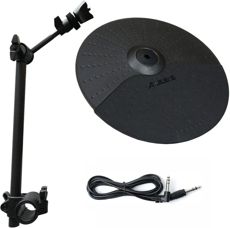 Silverline Alesis Nitro Mesh/Nitro Max Kit 10 inch Cymbal with Choke, 13 inch Cymbal Arm/Clamp and 10ft Connection Cable Bundle - Image 1